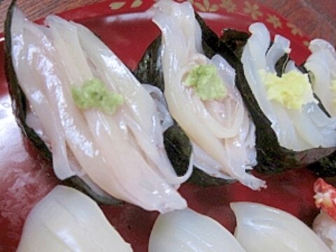 函館グルメ☆　本場「イカの寿司三昧」